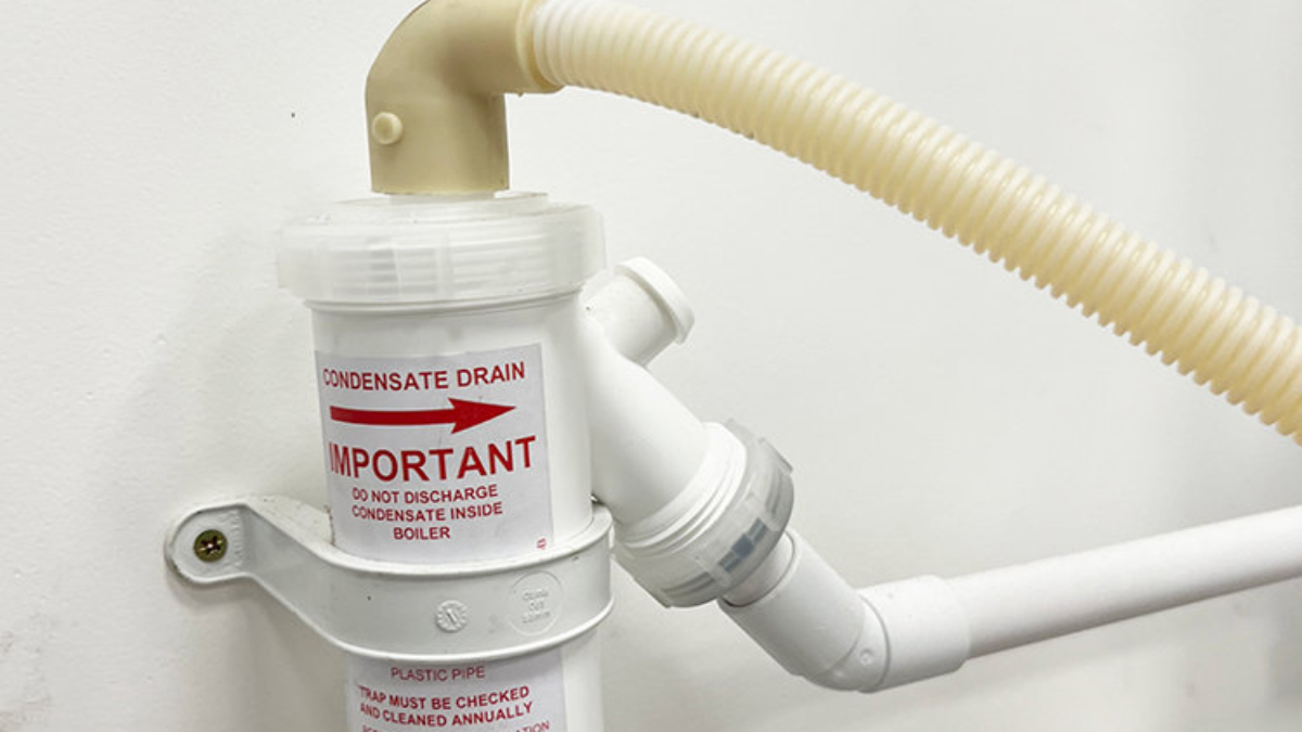 defrost frozen condensate pipe