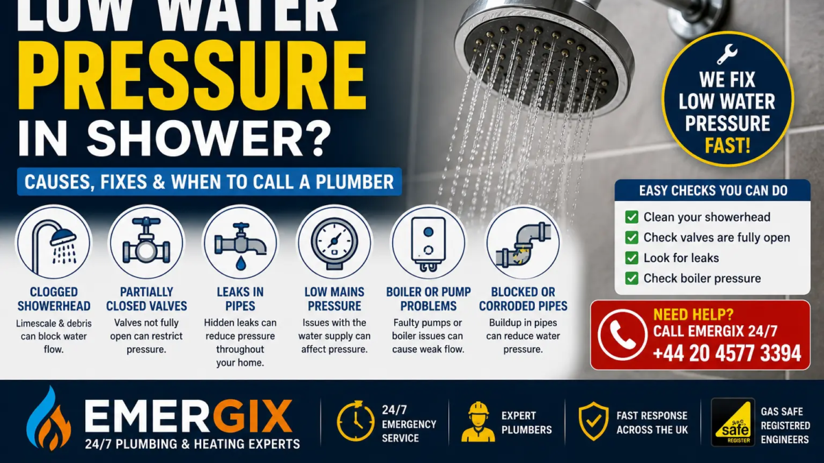 Low water pressure in the shower