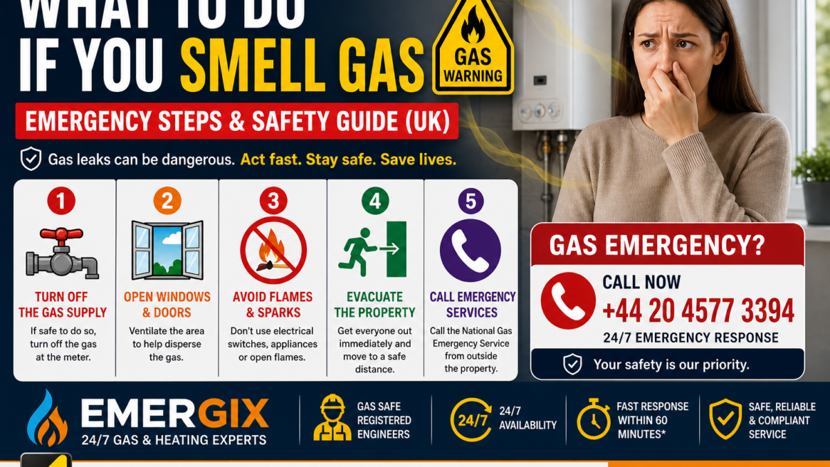 Smell gas in your home