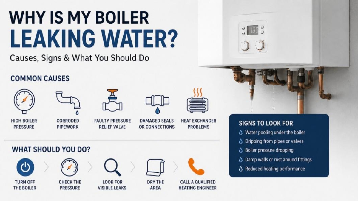 boiler leaking water