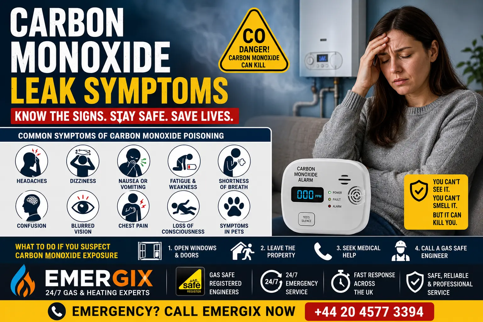 Carbon Monoxide Leak Symptoms Warning Signs Every Homeowner Should Know
